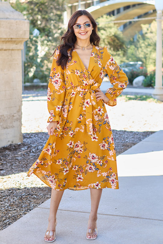 florence floral flounce sleeve dress - Premium Dresses from Trendsi - Just $25! Shop now at noTORIous + co