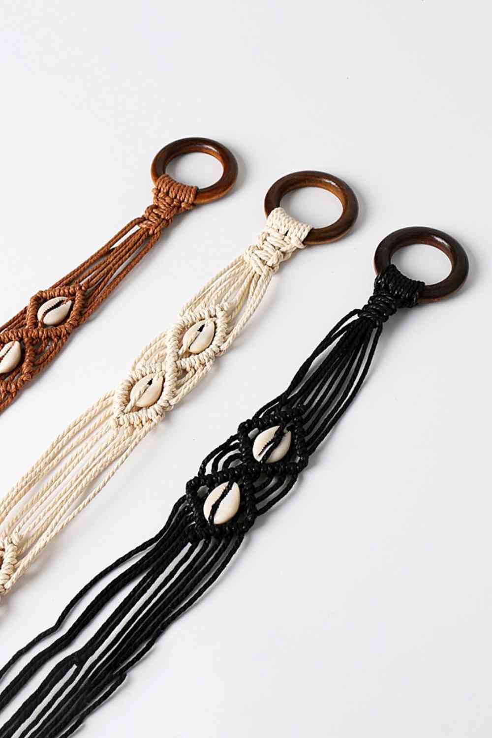 Bohemian Wood Ring Braid Belt - Premium  from Trendsi - Just $18! Shop now at noTORIous + co