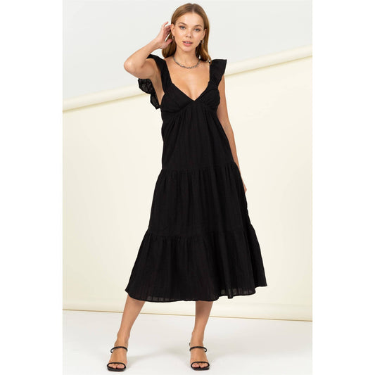 extra passion eyelet tiered midi dress - Premium  from HYFVE - Just $30! Shop now at noTORIous + co
