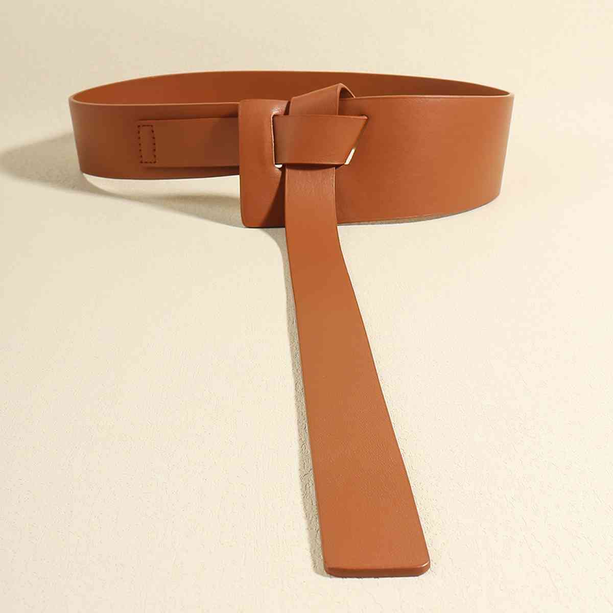 Knot Detail PU Belt - Premium  from Trendsi - Just $9! Shop now at noTORIous + co