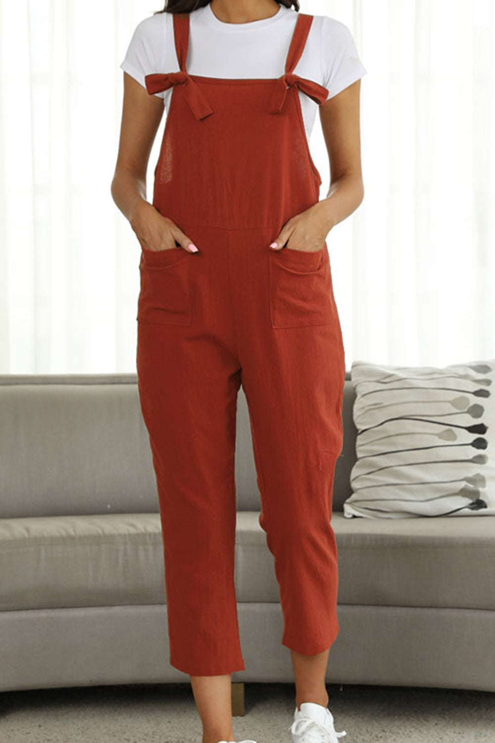 Full Size Square Neck Wide Strap Jumpsuit - Premium  from Trendsi - Just $18.48! Shop now at noTORIous + co