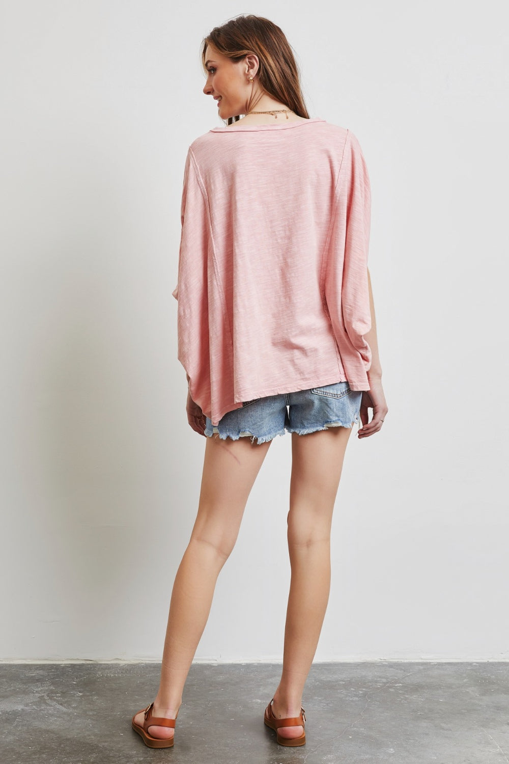 HEYSON Full Size Garment-Dyed Boat Neck Oversized Top - Premium  from Trendsi - Just $52.24! Shop now at noTORIous + co