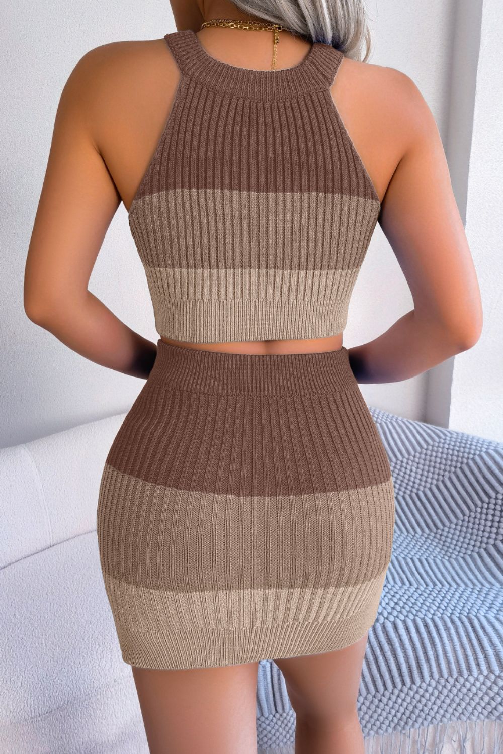 color block rubbed two piece set - Premium Two piece from Trendsi - Just $32.00! Shop now at noTORIous + co