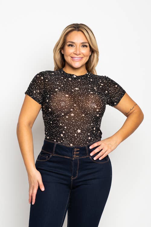 be a star mesh bodysuit - plus - Premium  from Curve Market - Just $20! Shop now at noTORIous + co
