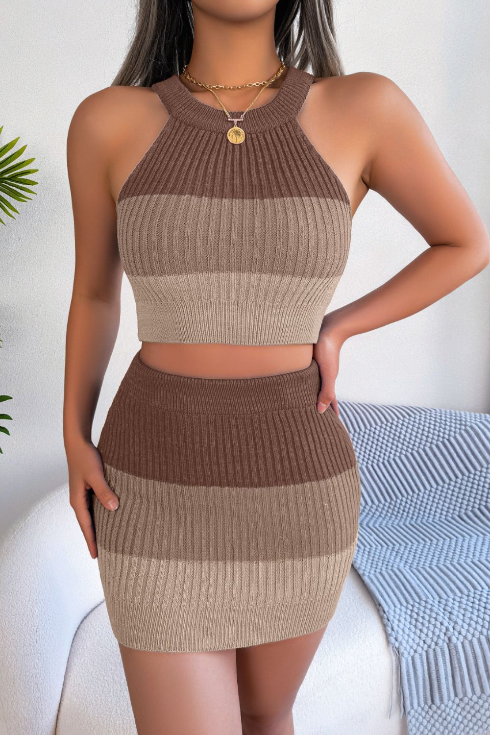 color block rubbed two piece set - Premium Two piece from Trendsi - Just $32.00! Shop now at noTORIous + co