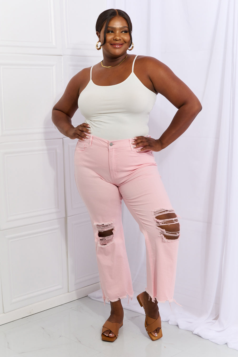 RISEN Miley pink dream jeans - Premium  from Trendsi - Just $67! Shop now at noTORIous + co