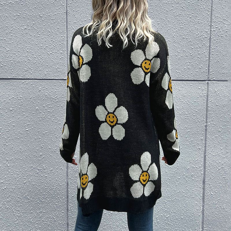 daisy dark cardigan - Premium Jacket from Trendsi - Just $34.00! Shop now at noTORIous + co