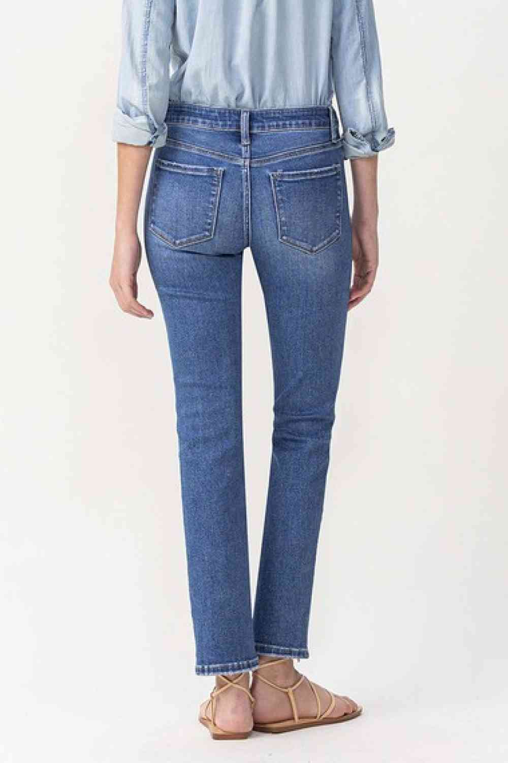 Lovervet Full Size Maggie Midrise Slim Ankle Straight Jeans - Premium Jeans from Trendsi - Just $56! Shop now at noTORIous + co